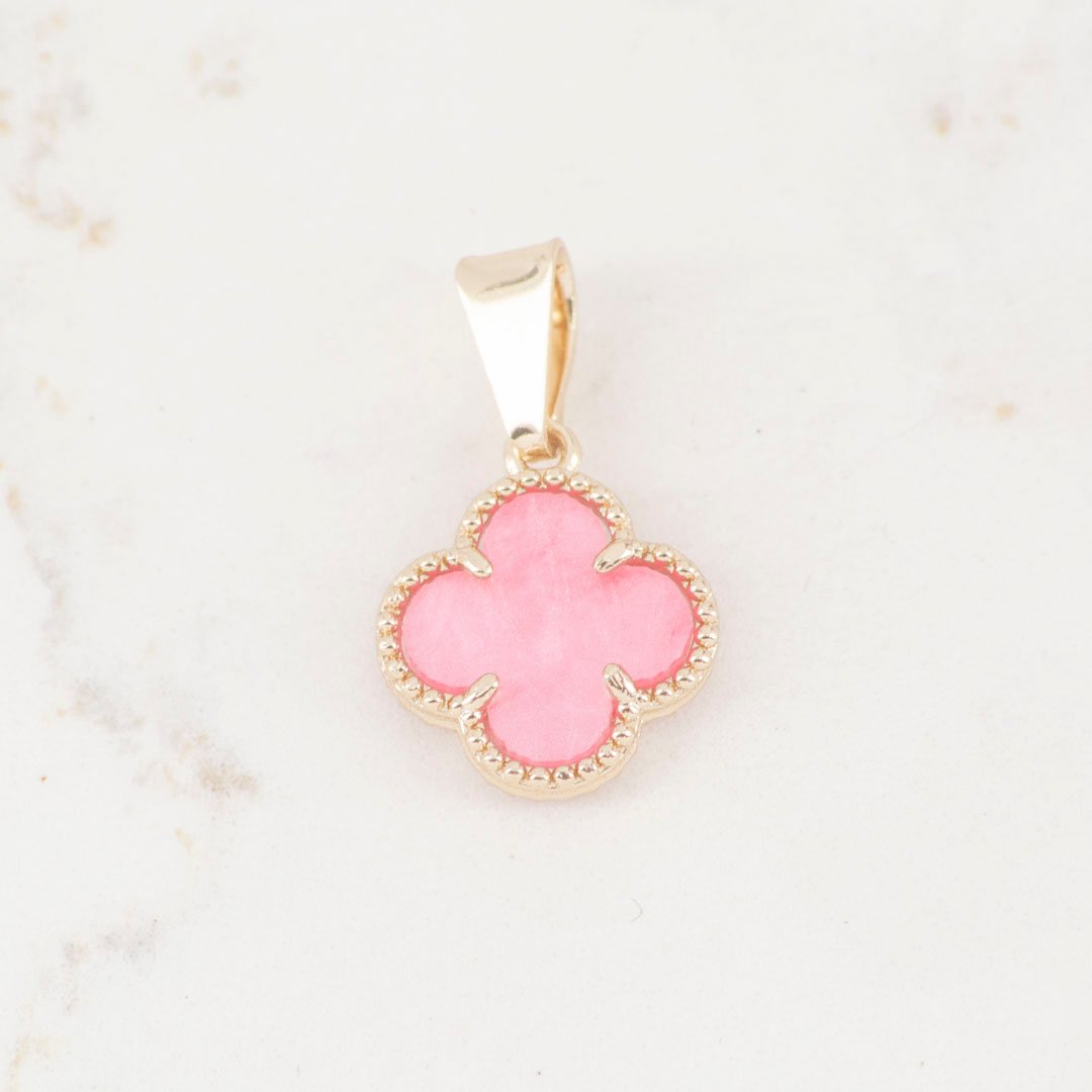 DIJE VAN CLEEF ROSADO PEQUEÑO