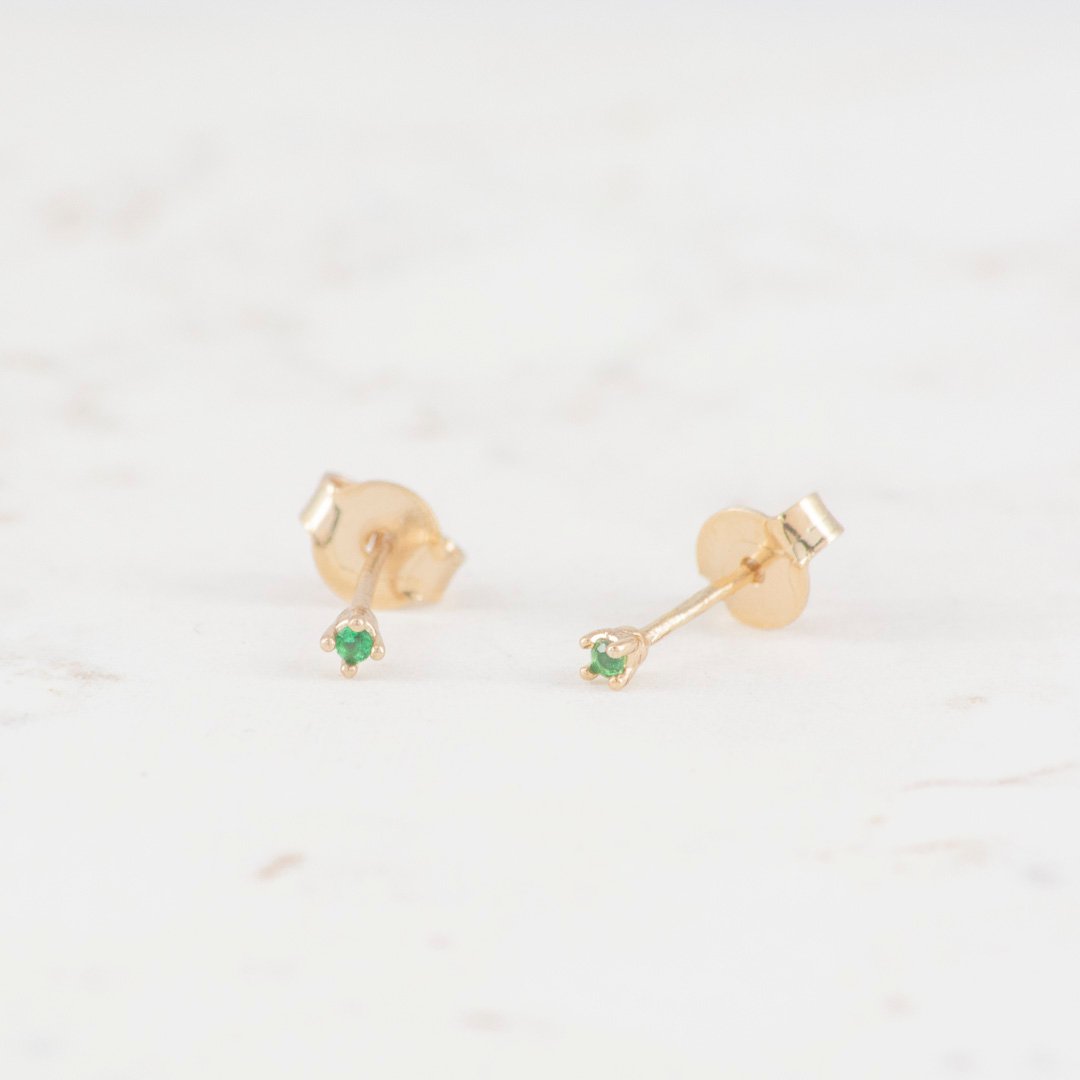 TOPO CHISPA ESMERALDA 2MM